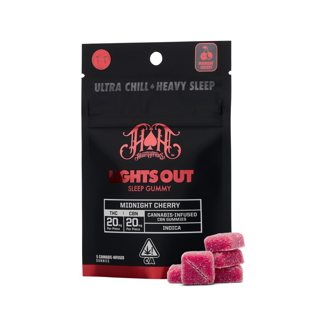 Heavy Hitters: Midnight Cherry Gummies w/CBN kaufen bei Head & Grow Hub