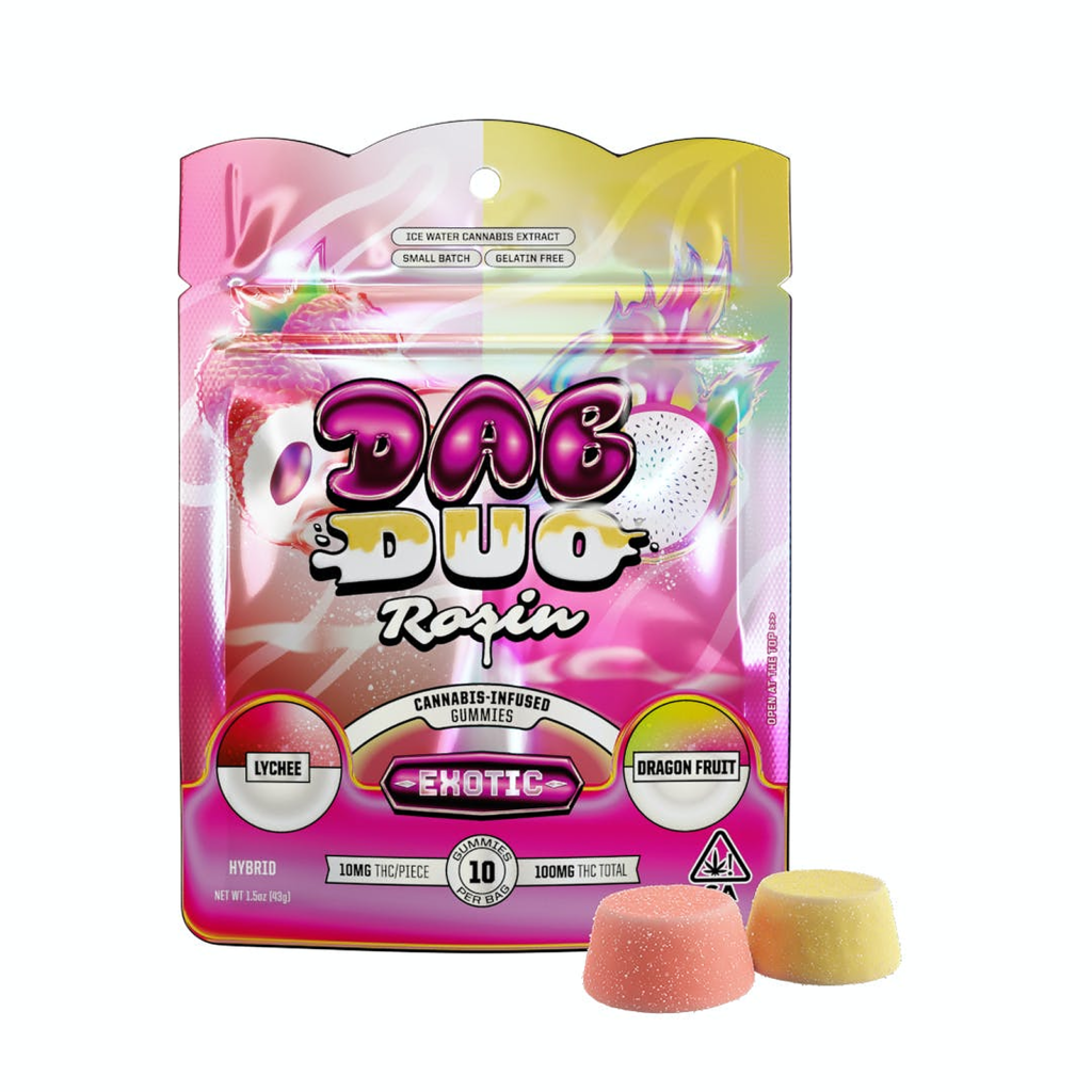 ABX - Dab Duo Exotic Lychee & Dragon Fruit Rosin Gummies 100mg kaufen bei Head & Grow Hub