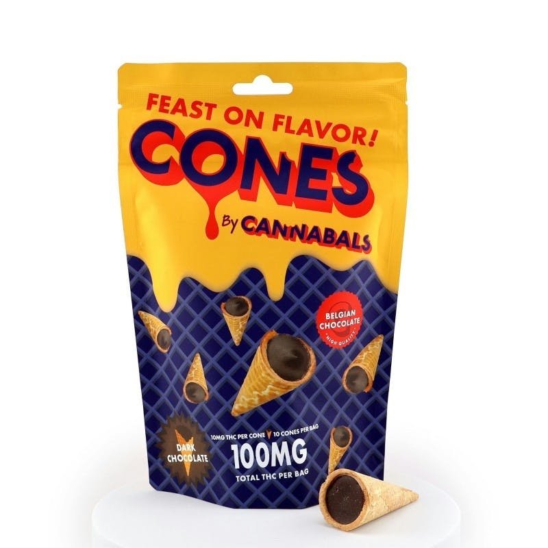 CANNABALS | DARK CHOCOLATE CONES | 100MG 10PK kaufen bei Head & Grow Hub