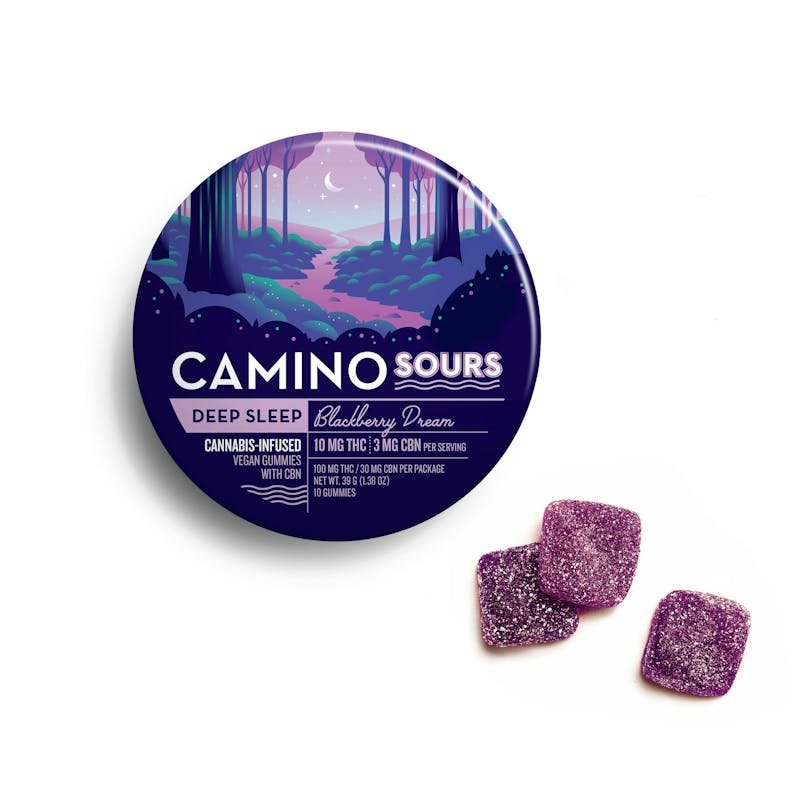 CAMINO Sours | "Deep Sleep" Blackberry Dream | 100MG 10PK Gummies kaufen bei Head & Grow Hub