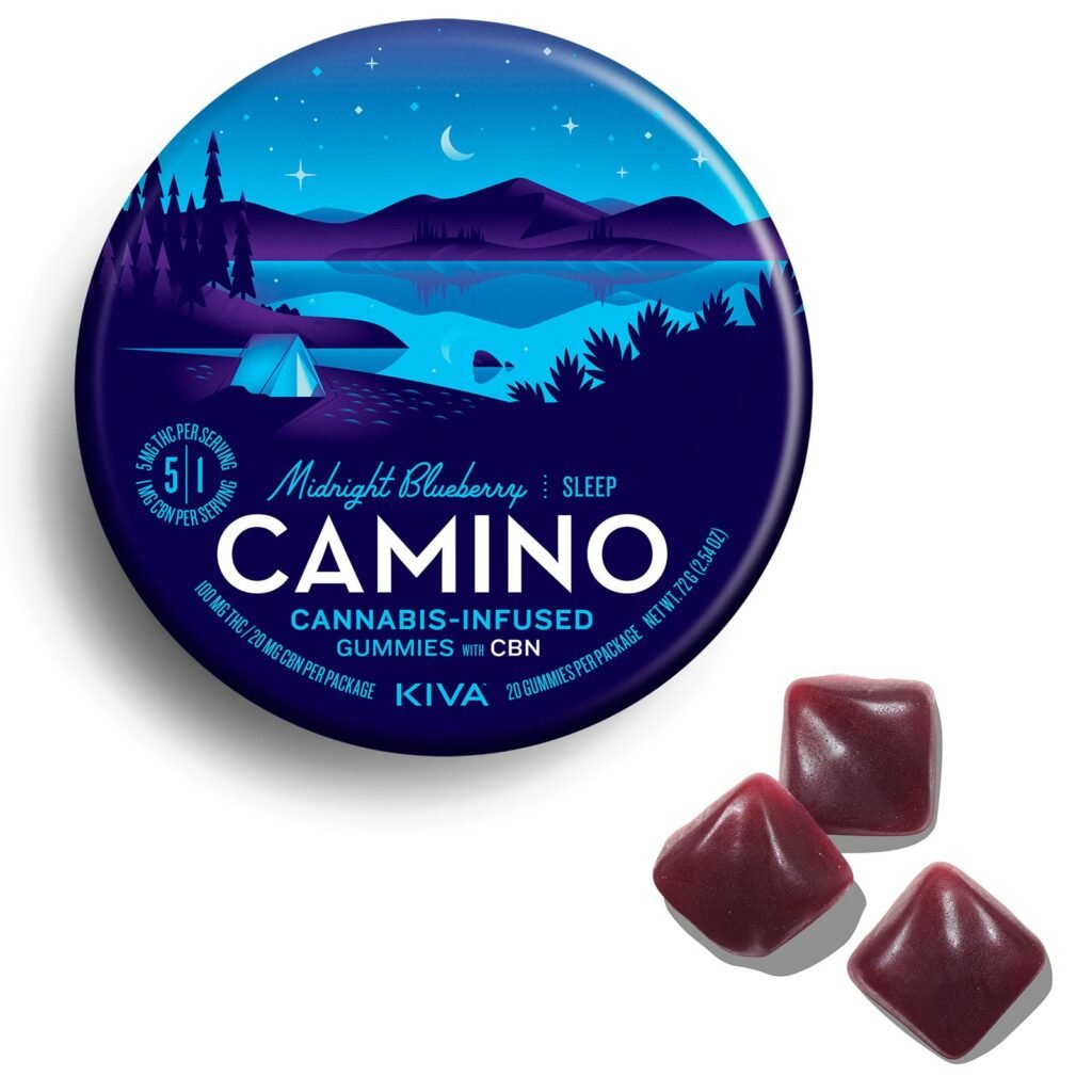 1:5 Midnight Blueberry Camino Gummies 100mg kaufen bei Head & Grow Hub