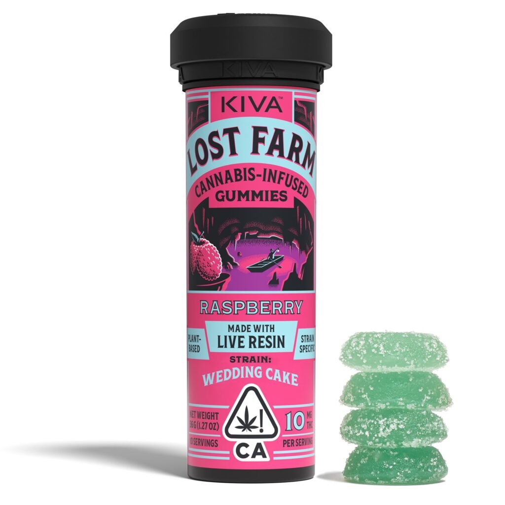 Raspberry Lost Farm Gummies 100mg 10-pack kaufen bei Head & Grow Hub