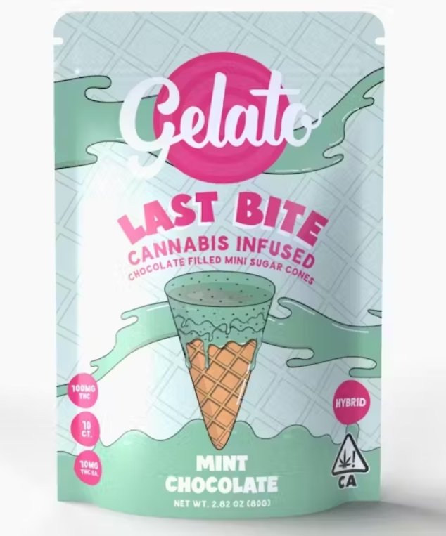 Gelato - Hybrid Last Bite Mint Chocolate Sugar Cones 100mg kaufen bei Head & Grow Hub