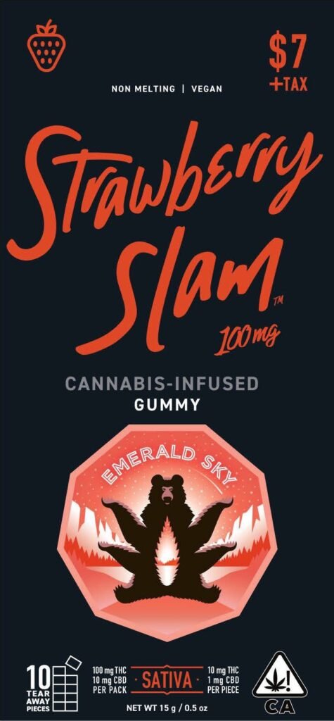 Emerald Sky Gummies - Strawberry Slam 100MG kaufen bei Head & Grow Hub