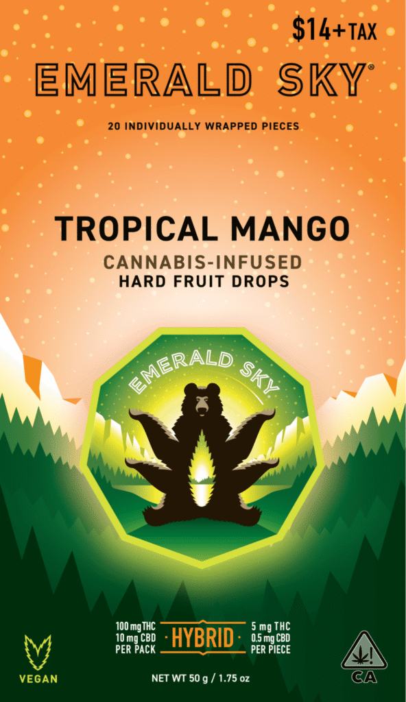 Emerald Sky Tropical Mango Hard Fruit Drops 20ct 100mg kaufen bei Head & Grow Hub