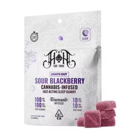 Heavy Hitters: Sour Blackberry CBN Fast Acting Gummies kaufen bei Head & Grow Hub