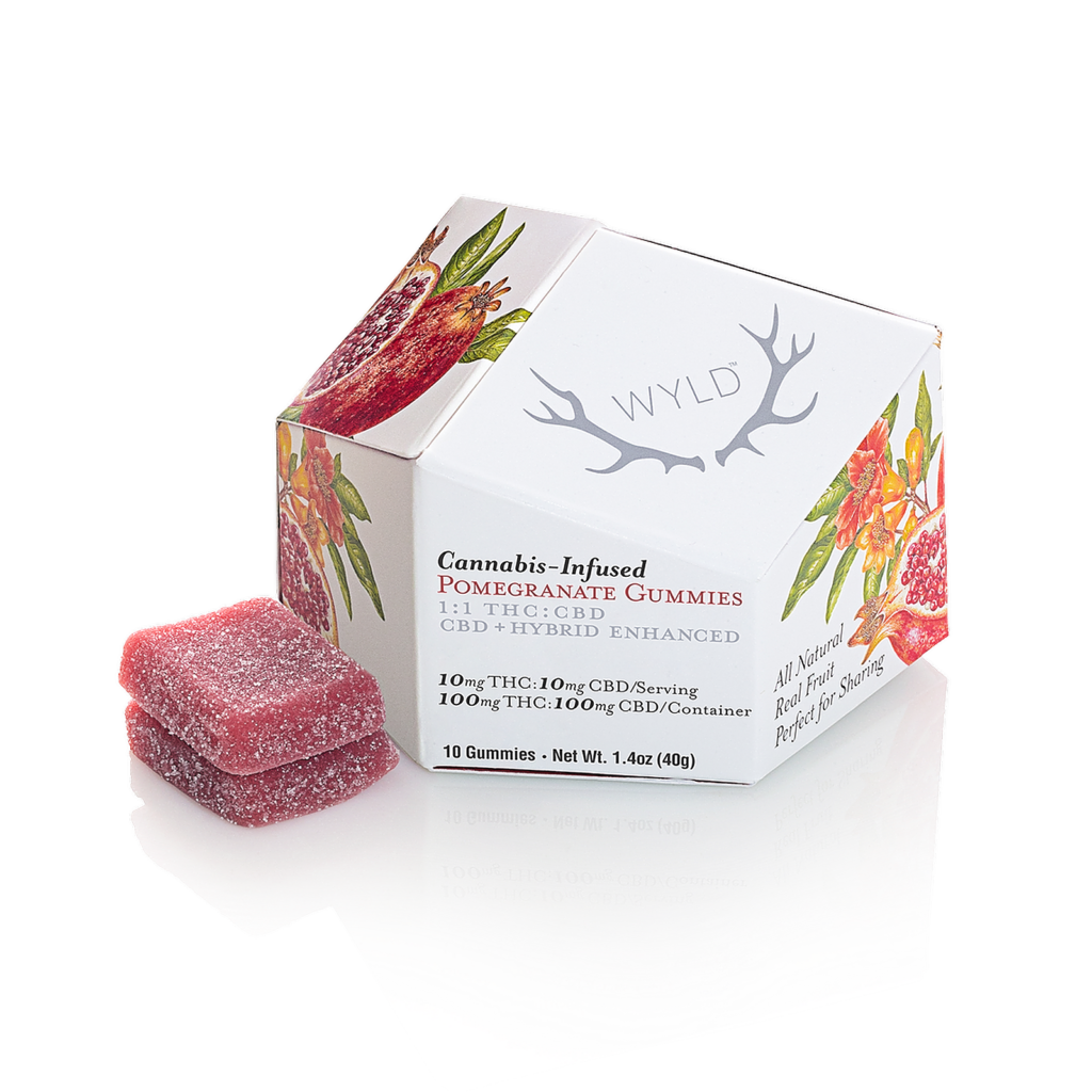 1:1 Pomegranate Gummies 100mg 10-pack kaufen bei Head & Grow Hub