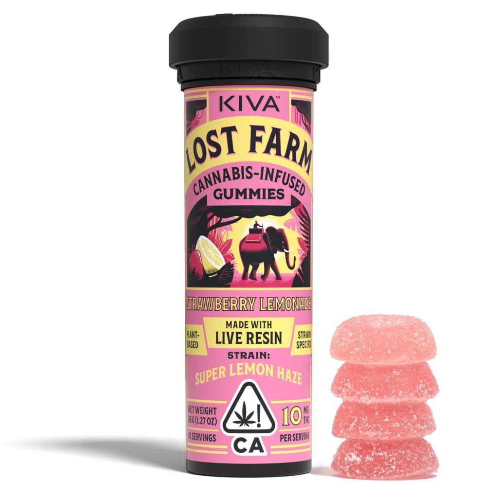 Strawberry Lemonade Lost Farm Gummies 100mg 10-pack kaufen bei Head & Grow Hub