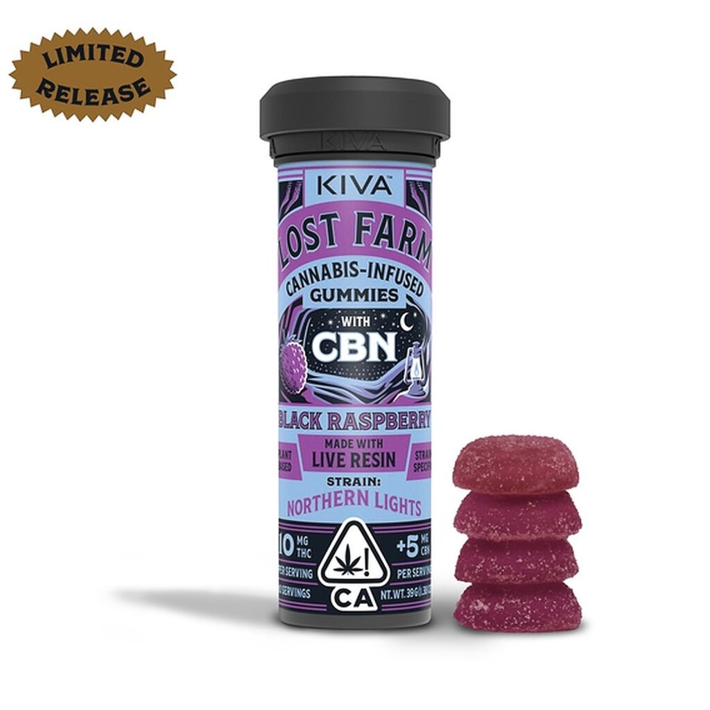Lost Farm - Black Raspberry Northern Lights CBN 10:5 Gummies kaufen bei Head & Grow Hub