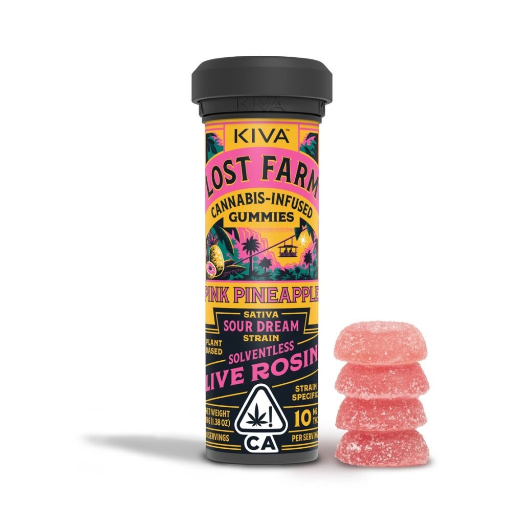 Lost Farm - Pink Pineapple 100mg Rosin Gummies kaufen bei Head & Grow Hub