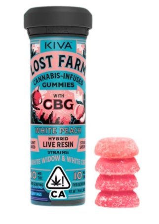 Lost Farm - White Peach CBG 1:1 Gummies kaufen bei Head & Grow Hub