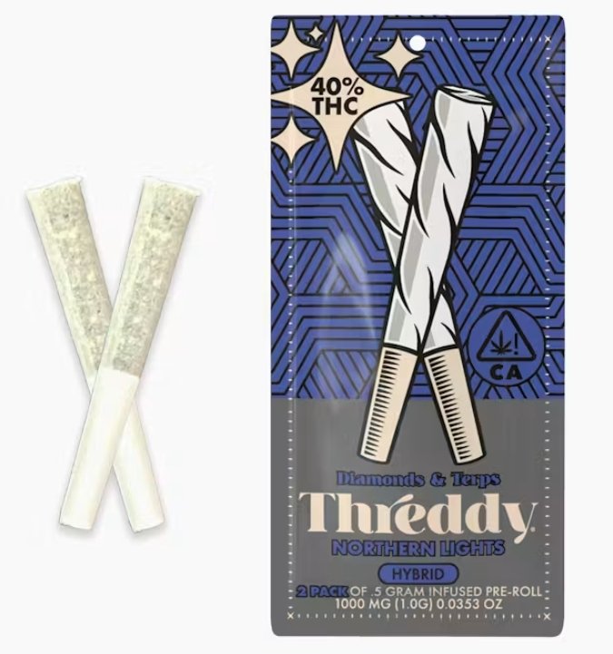 Threddy - Northern Lights 2pk .5g Infused Joints kaufen bei Head & Grow Hub