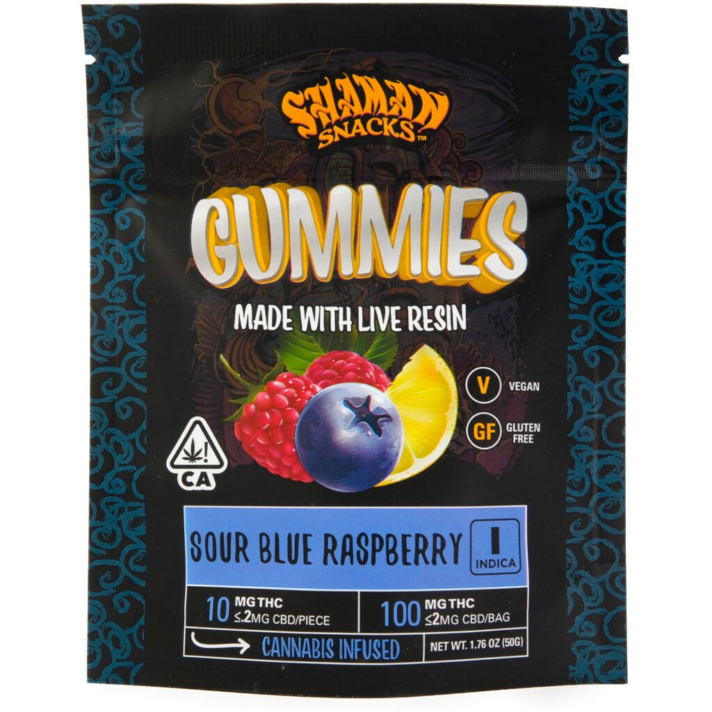 Shaman Snack - Sour Blue Raspberry 100 mg kaufen bei Head & Grow Hub
