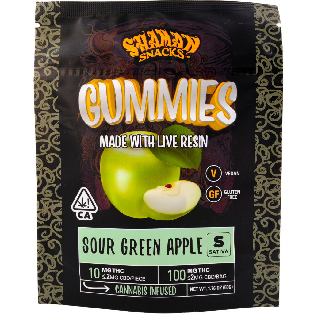 Shaman Snack - Sour Green Apple 100 mg kaufen bei Head & Grow Hub