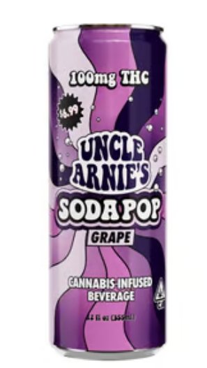 Uncle Arnie's Beverage 12oz Grape Soda 100mg kaufen bei Head & Grow Hub