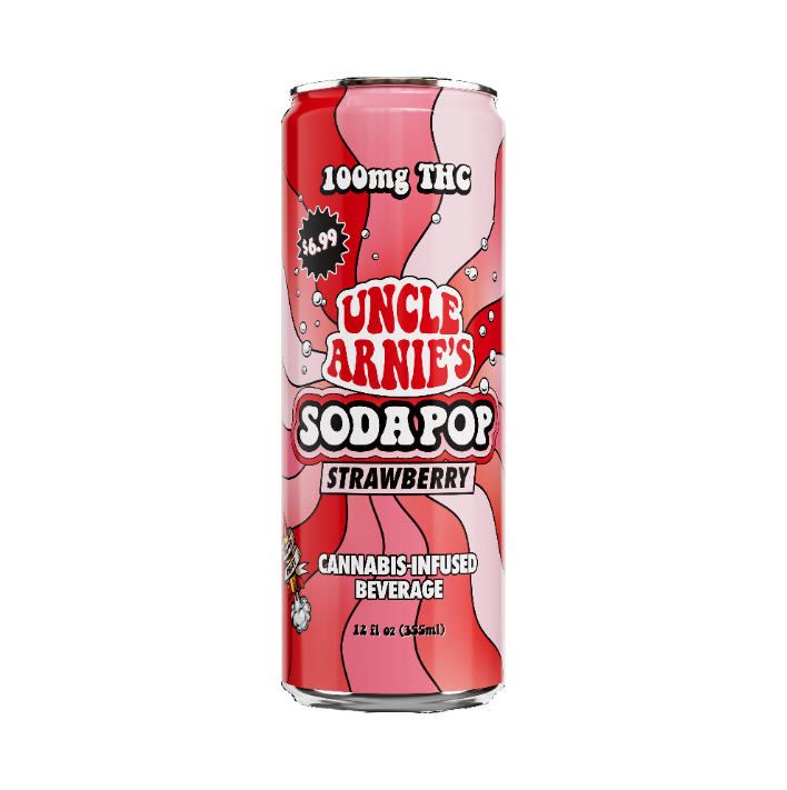 Uncle Arnie's Beverage 12oz Strawberry Soda 100mg kaufen bei Head & Grow Hub