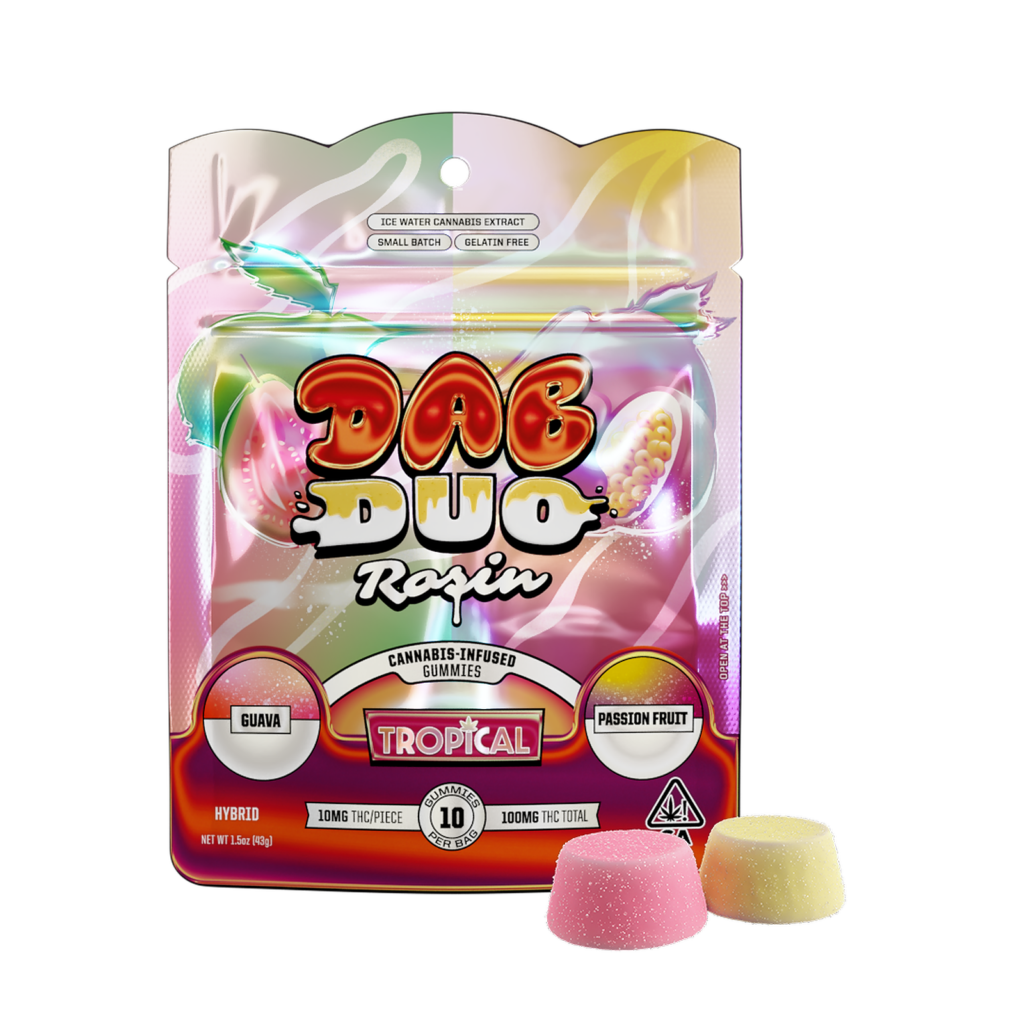 ABX - Dab Duo Tropical Guava & Passion Fruit Rosin Gummies 100mg kaufen bei Head & Grow Hub