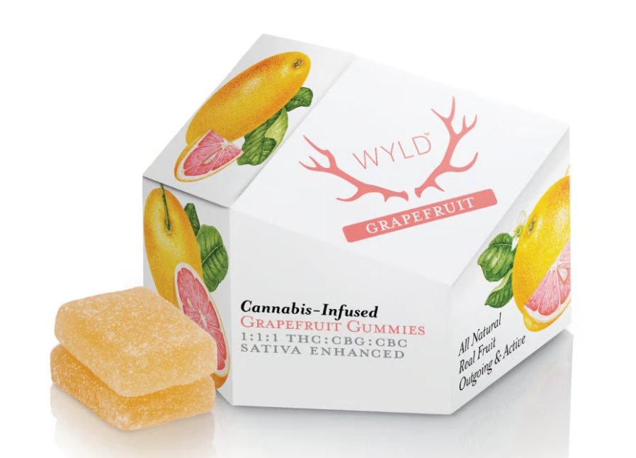 WYLD - Grapefruit Gummies - 1:1:1 THC:CBC:CBG kaufen bei Head & Grow Hub