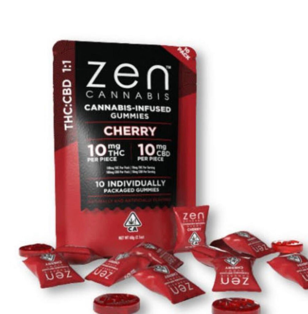 Zen-Cherry Gummy 1:1 100/100mg kaufen bei Head & Grow Hub
